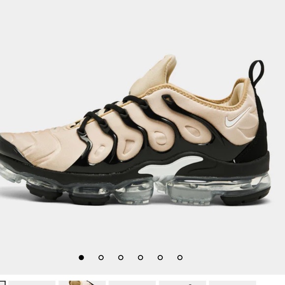 NWOT Mens Size 7.5 NIKE AIR VAPORMAX PLUS RATTAN / WHITE - Picture 5 of 7